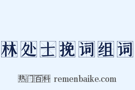 林处士挽词组词是什么意思的图片